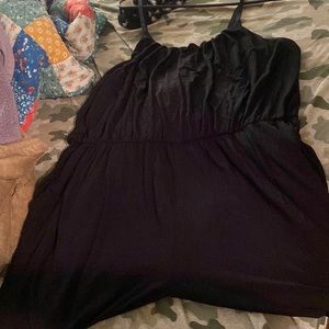 Long pant black romper